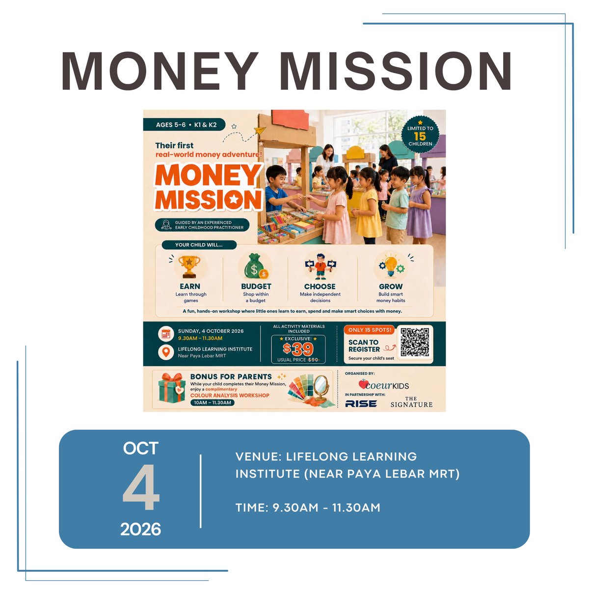 Money Mission Workshop